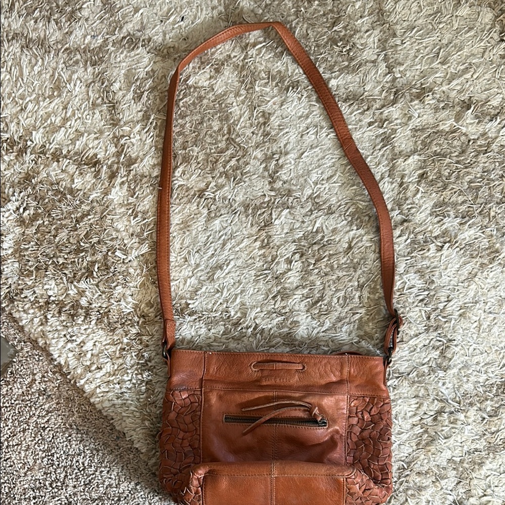 Brown Leather Crossbody Bag